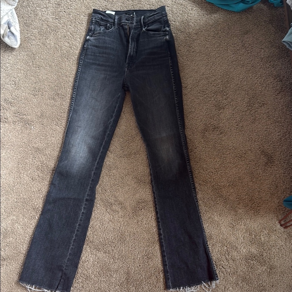 MOTHER Women's Straight Leg Jeans - Black